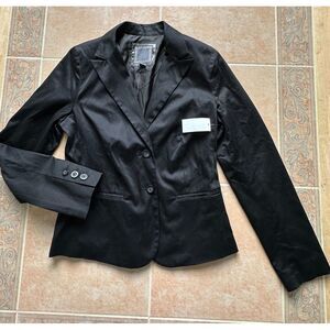 OLD NAVY NWT- Cotton spandex Blend Black Blazer Women  M New!